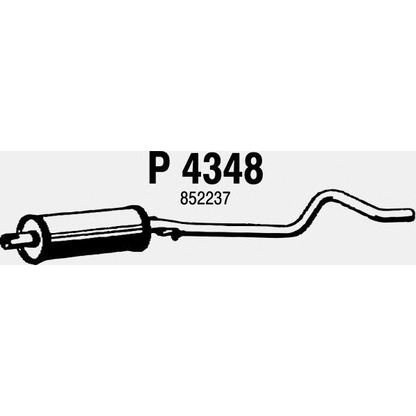 Foto Mittelschalldämpfer FENNO P4348