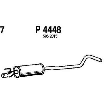 Фото Средний глушитель выхлопных газов FENNO P4448
