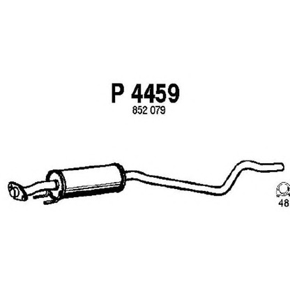 Фото Средний глушитель выхлопных газов FENNO P4459