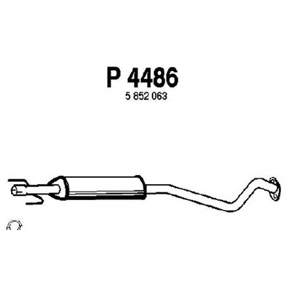 Zdjęcie Tłumik srodkowy FENNO P4486