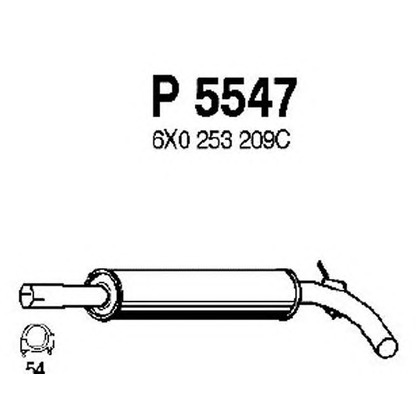 Photo Middle Silencer FENNO P5547