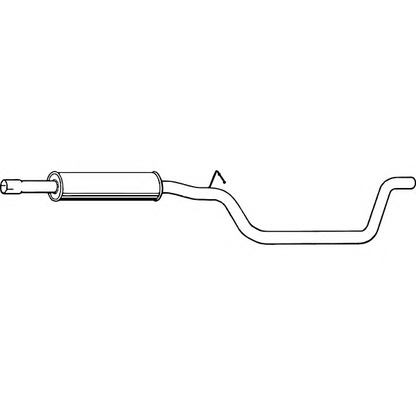 Фото Средний глушитель выхлопных газов FENNO P7114