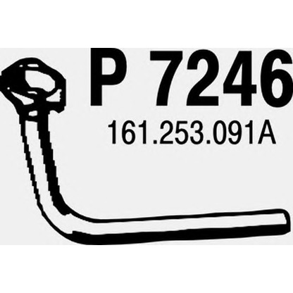 Фото Труба выхлопного газа FENNO P7246
