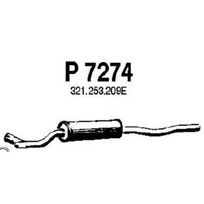 Zdjęcie Tłumik przedni FENNO P7274