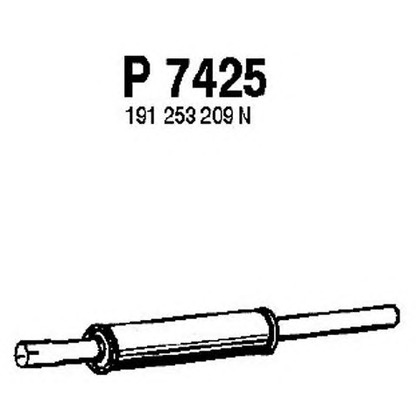 Photo Middle Silencer FENNO P7425