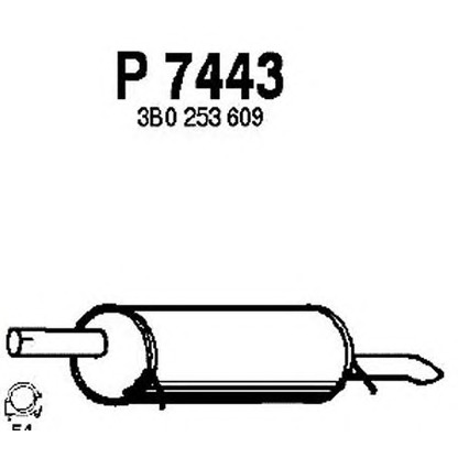 Foto Silenciador posterior FENNO P7443