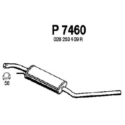 Photo Middle Silencer FENNO P7460