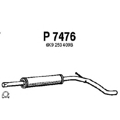 Photo Middle Silencer FENNO P7476