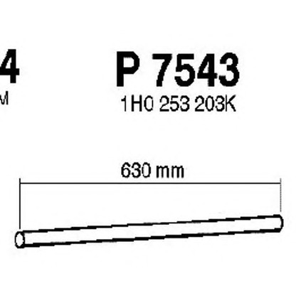 Foto Tubo gas scarico FENNO P7543