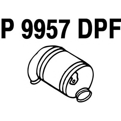 Фото Сажевый / частичный фильтр, система выхлопа ОГ FENNO P9957DPF