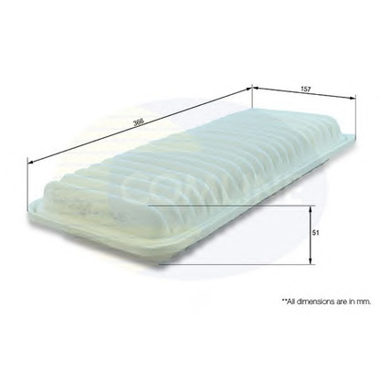 Photo Air Filter COMLINE CTY12189