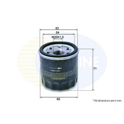 Photo Oil Filter COMLINE CMZ11431