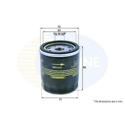 Photo Oil Filter COMLINE CTY11171