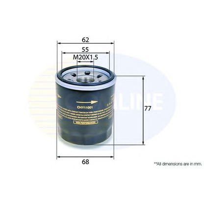 Photo Oil Filter COMLINE CHY11001