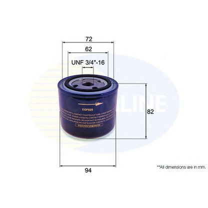 Photo Oil Filter COMLINE EOF028