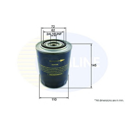 Photo Oil Filter COMLINE EOF056