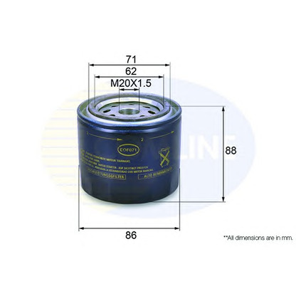 Фото Масляный фильтр COMLINE EOF071