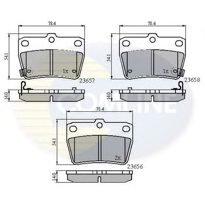 Foto Juego de pastillas de freno COMLINE CBP31134