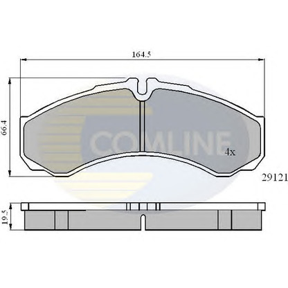 Foto Juego de pastillas de freno COMLINE CBP0931
