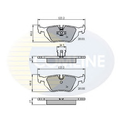 Foto Bremsbelagsatz, Scheibenbremse COMLINE CBP0166