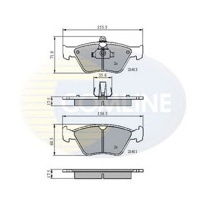 Foto Bremsbelagsatz, Scheibenbremse COMLINE CBP0738