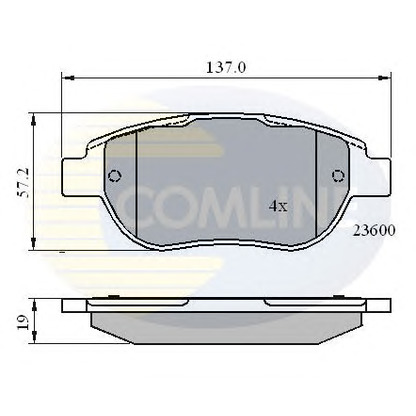 Foto Kit pastiglie freno, Freno a disco COMLINE CBP01748