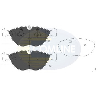 Photo Brake Pad Set, disc brake COMLINE CBP01003