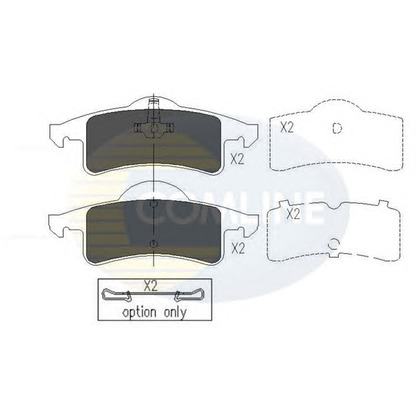 Foto Bremsbelagsatz, Scheibenbremse COMLINE CBP01231