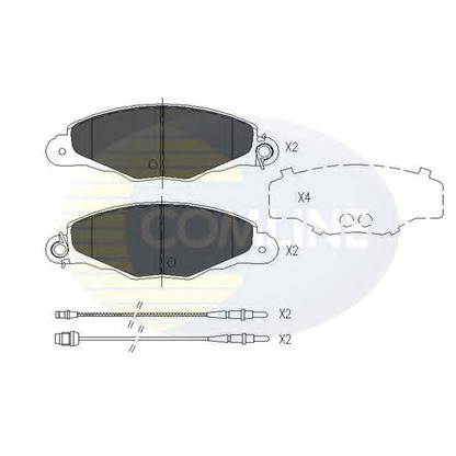 Photo Brake Pad Set, disc brake COMLINE CBP01526