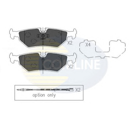 Photo Brake Pad Set, disc brake COMLINE CBP01527