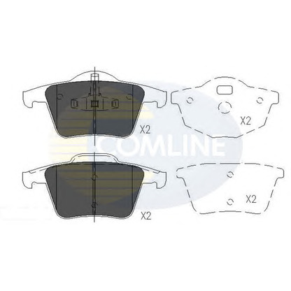 Photo Brake Pad Set, disc brake COMLINE CBP06027