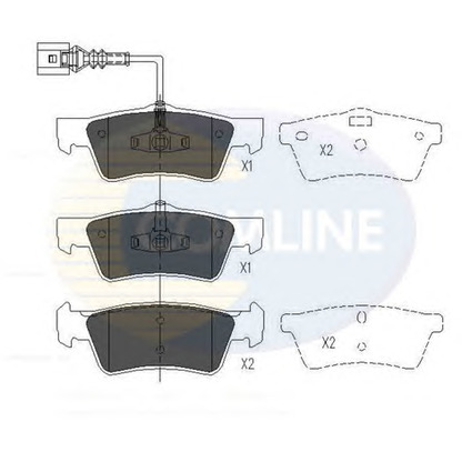 Photo Brake Pad Set, disc brake COMLINE CBP16062