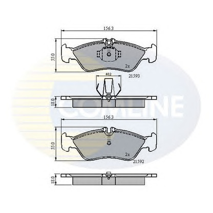 Foto Kit pastiglie freno, Freno a disco COMLINE CBP0478