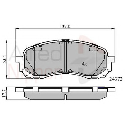 Foto Kit pastiglie freno, Freno a disco COMLINE ADB01778