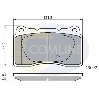 Foto Kit pastiglie freno, Freno a disco COMLINE CBP0895