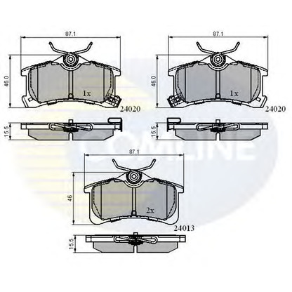 Foto Bremsbelagsatz, Scheibenbremse COMLINE CBP3903