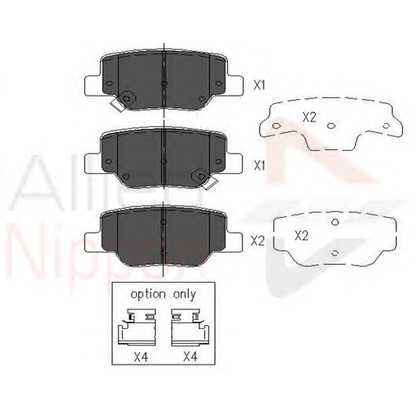 Photo Brake Pad Set, disc brake COMLINE ADB36010