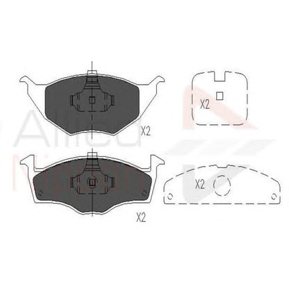 Photo Kit de plaquettes de frein, frein à disque COMLINE ADB01144