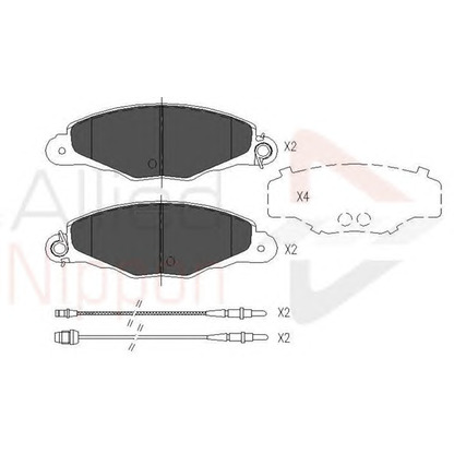 Foto Kit pastiglie freno, Freno a disco COMLINE ADB01526