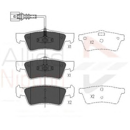 Photo Brake Pad Set, disc brake COMLINE ADB16062