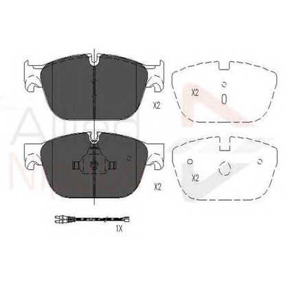 Photo Brake Pad Set, disc brake COMLINE ADB26004