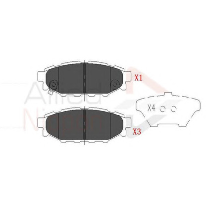 Photo Brake Pad Set, disc brake COMLINE ADB36052