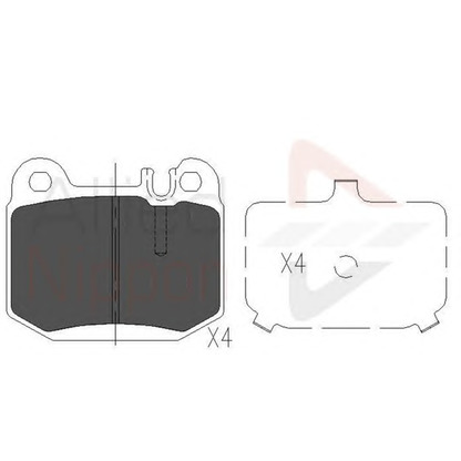 Photo Brake Pad Set, disc brake COMLINE ADB06025