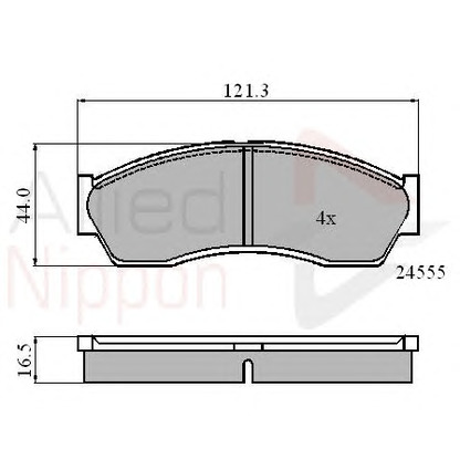 Foto Kit pastiglie freno, Freno a disco COMLINE ADB0999