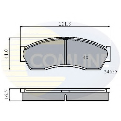 Photo Brake Pad Set, disc brake COMLINE CBP0999