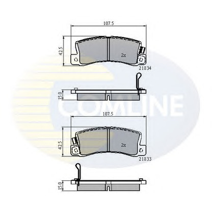 Foto Bremsbelagsatz, Scheibenbremse COMLINE CBP3747