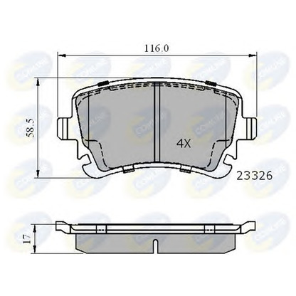 Photo Brake Pad Set, disc brake COMLINE CBP01313