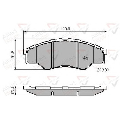 Foto Kit pastiglie freno, Freno a disco COMLINE ADB01773