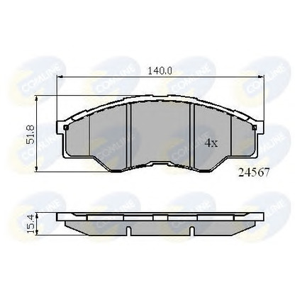 Foto Kit pastiglie freno, Freno a disco COMLINE CBP01773