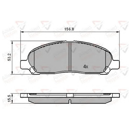 Foto Kit pastiglie freno, Freno a disco COMLINE ADB01606